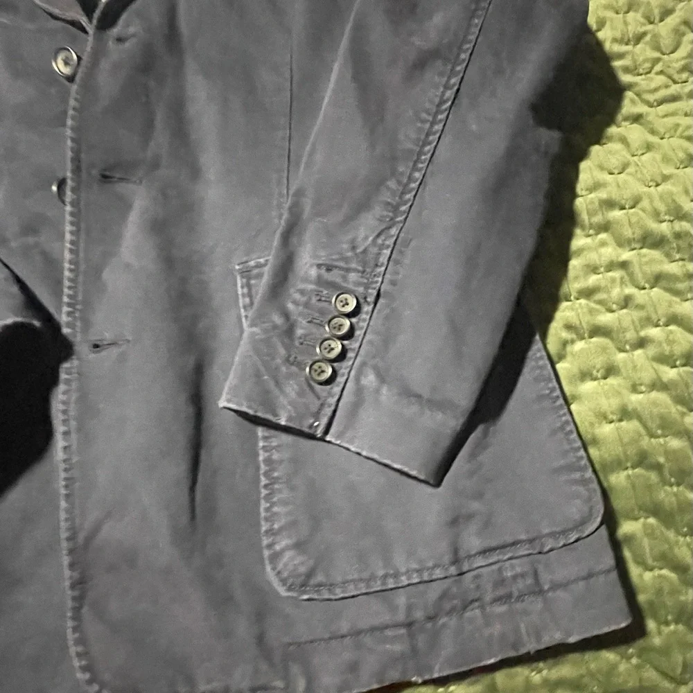 J. Crew Navy Men’s Blazer 3 Button 100% Cotton‎ Size Medium